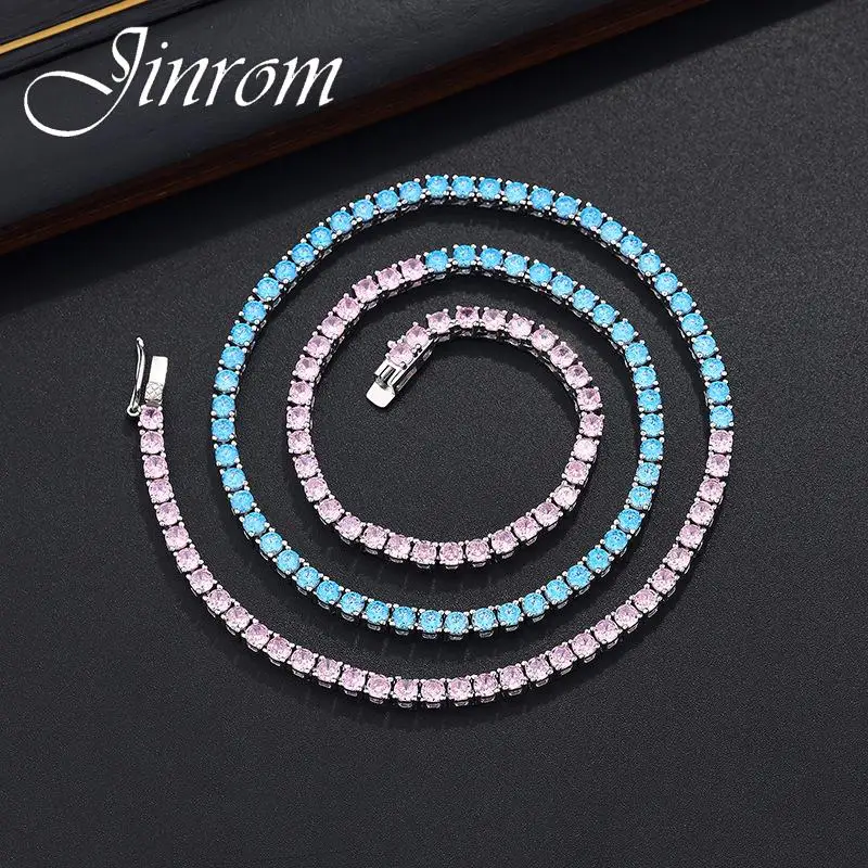 Jinrom 925 Sterling Silver Hip-Hop Necklace Women's High Carbon Diamond Zircon Tennis Chain Lotus Jewelry Full Diamond Chain
Jinrom 925 Sterling Silver Hip-Hop Necklace Women's High Carbon Diamond Zircon Tennis Chain Lotus Jewelry Full Diamond Chain