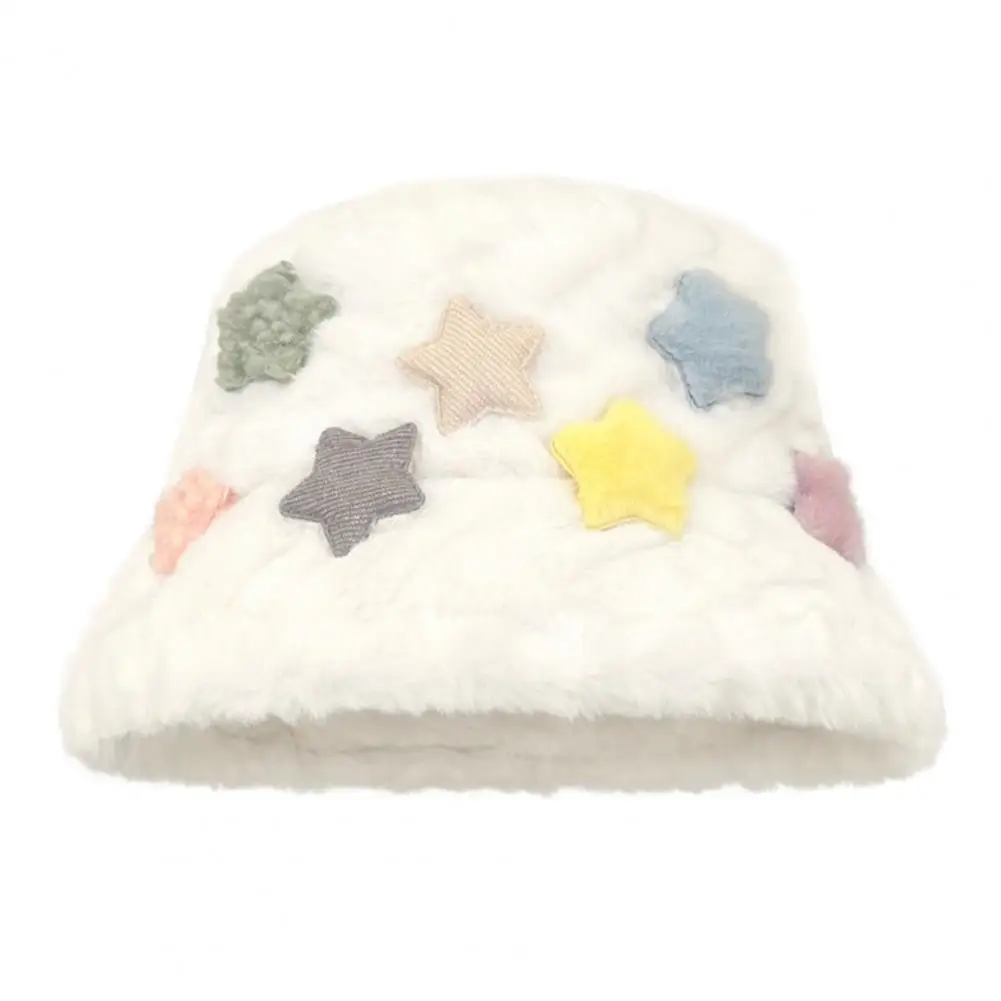 Outdoor Sun Hat Unisex Furry Bucket Hat with Star Pattern Bowknot Decor Warm Plush Streetwear Basin Hat for Autumn Winter Wide
Outdoor Sun Hat Unisex Furry Bucket Hat with Star Pattern Bowknot Decor Warm Plush Streetwear Basin Hat for Autumn Winter Wide