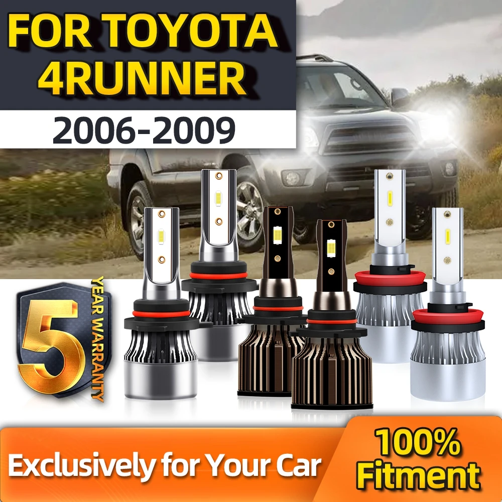 TEENRAM 3 Pairs H11 Low 9006 Fog Light 9005 High Plug-N-Play Kit Ultra-white 12V LED For Toyota 4Runner 2006 2007 2008 2009
TEENRAM 3 Pairs H11 Low 9006 Fog Light 9005 High Plug-N-Play Kit Ultra-white 12V LED For Toyota 4Runner 2006 2007 2008 2009