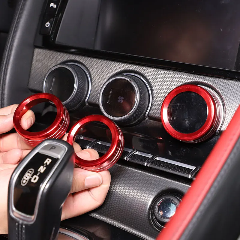 For Jaguar F-TYPE 13-2022 Aluminum Alloy Silver Car Air Condition Knob Audio Volume Control Button Trim Cover Car Accessories
For Jaguar F-TYPE 13-2022 Aluminum Alloy Silver Car Air Condition Knob Audio Volume Control Button Trim Cover Car Accessories