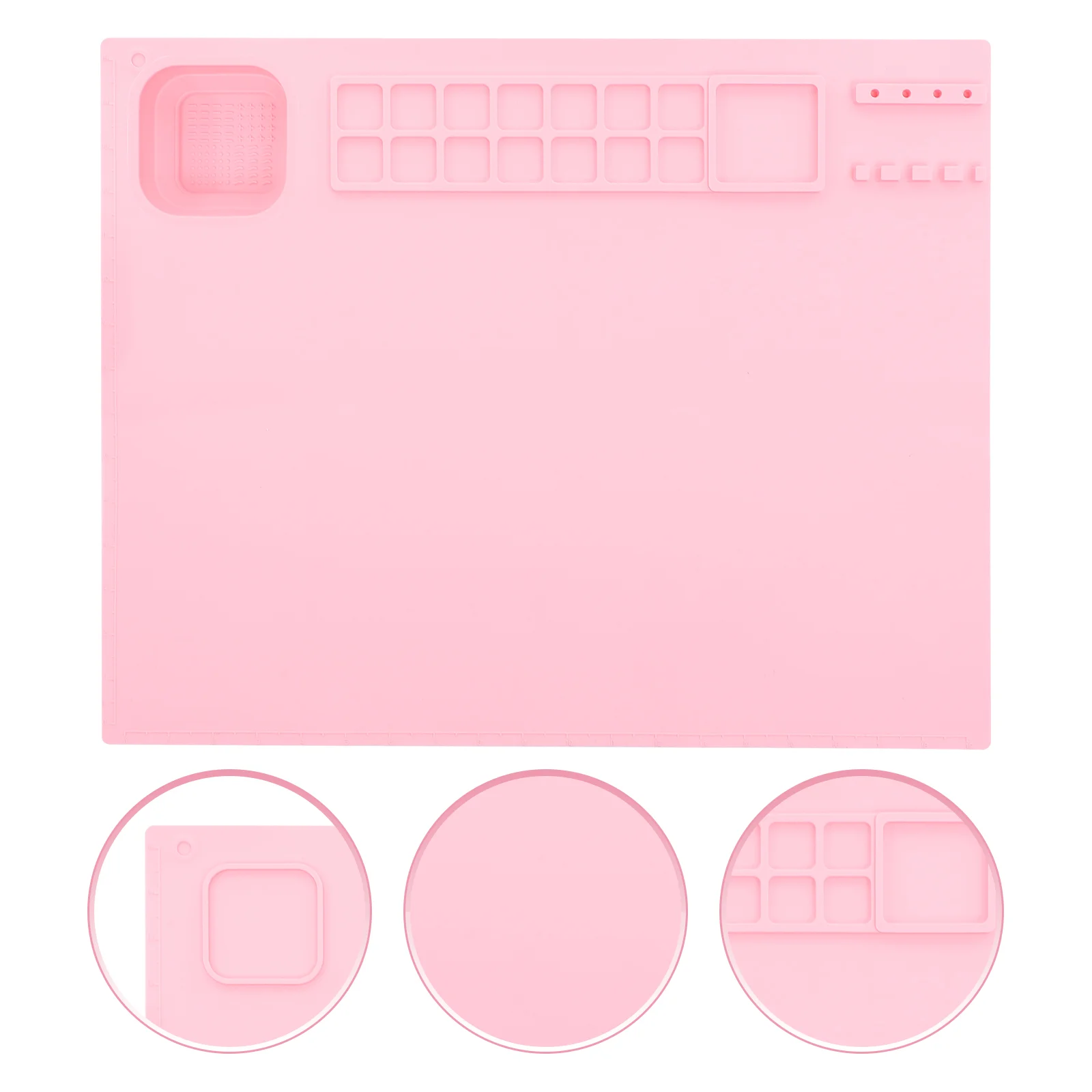 Palette Silicone Artist Mat for Painting Color Mixing Board with Cup Acrylic Paint Pallet Paint Palettes DIY Plate
Palette Silicone Artist Mat for Painting Color Mixing Board with Cup Acrylic Paint Pallet Paint Palettes DIY Plate