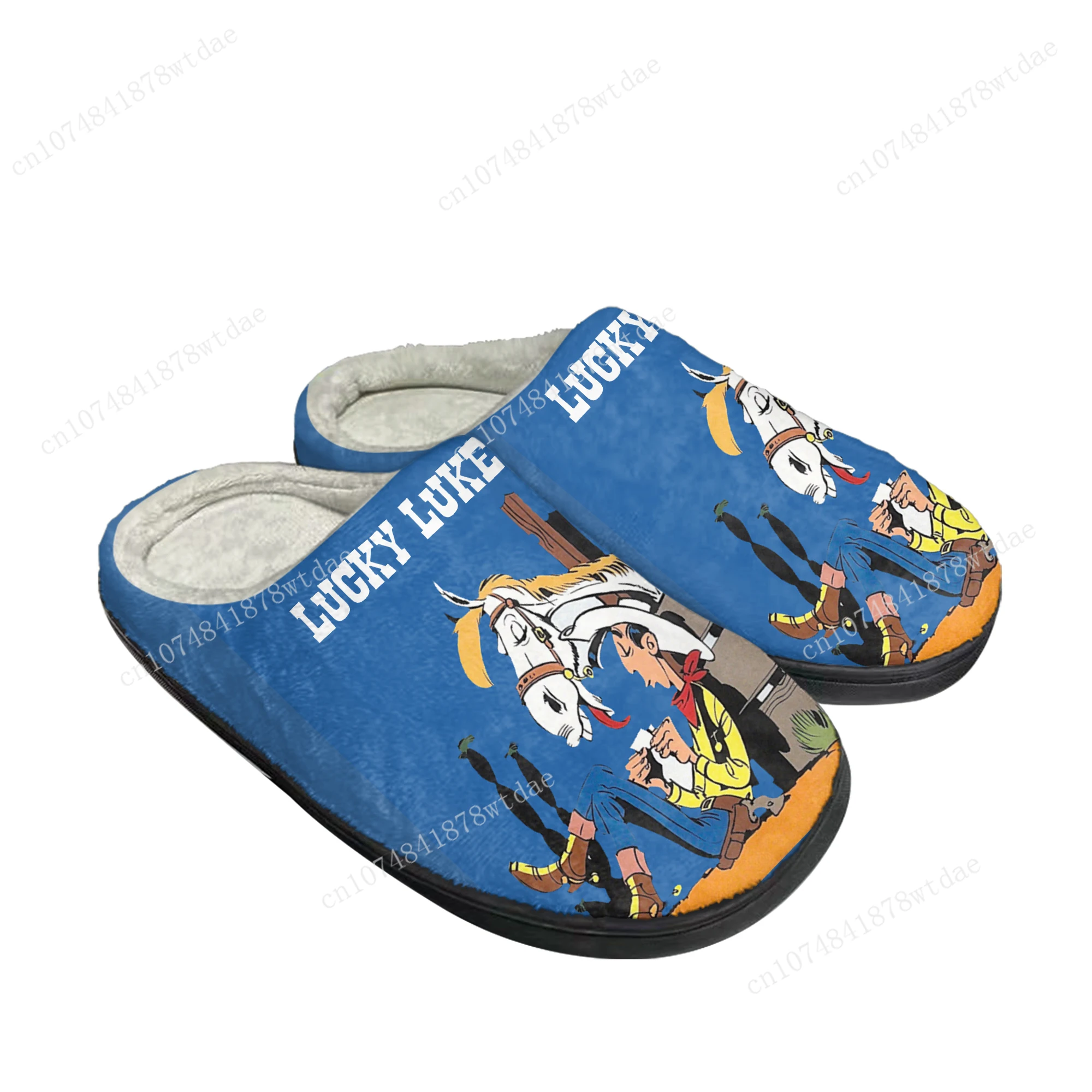 Lucky Luke Home Cotton Slippers Men Women Cowboy Plush Bedroom Casual Keep Warm Shoe Anime Cartoon Custom Thermal Indoor Slipper
Lucky Luke Home Cotton Slippers Men Women Cowboy Plush Bedroom Casual Keep Warm Shoe Anime Cartoon Custom Thermal Indoor Slipper