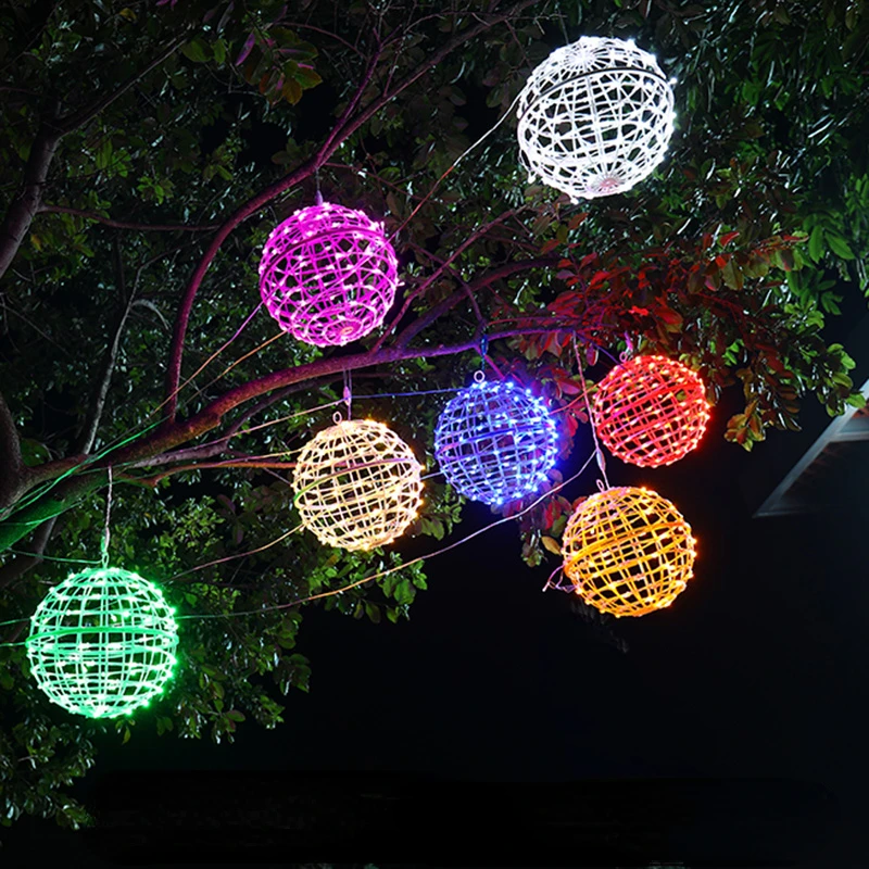 Colorful Flashing String Lights Full of Stars Outdoor Waterproof Landscape Hanging Tree Ball Lights Rattan Ball Decorative Light
Colorful Flashing String Lights Full of Stars Outdoor Waterproof Landscape Hanging Tree Ball Lights Rattan Ball Decorative Light