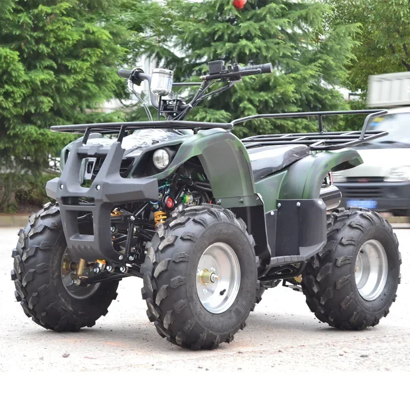 

2WD 125CC Quad ATV,4x4 Four Wheel Little Bull All Terrain Off-Road Bike,Automatic Clutch Mountain Bike Customizable,Chain Drive