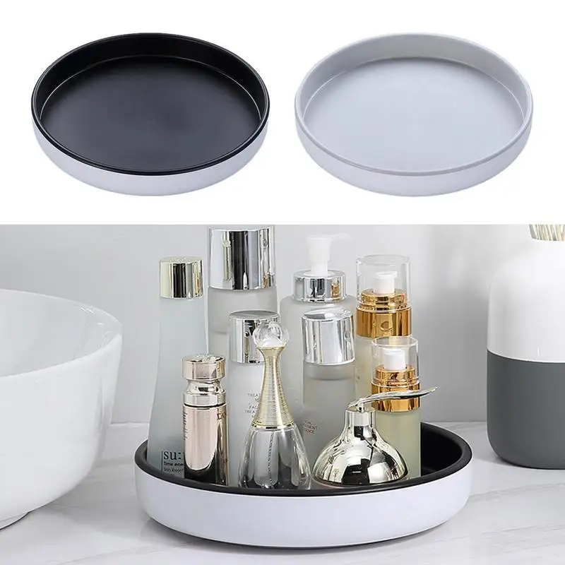 

Rotating Storage Rack 360 Rotation Non Skid Spice Rack Pantry Cabinet Kitchen Bathroom Cosmetic Turntable Organizer Gadgets