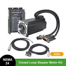 Nema 24 4Nm Closed Loop Stepper Motor Kits 2 Phase Nema24 Servo Motor 5A + Servo Driver & 2pcs Extension Cables
Nema 24 4Nm Closed Loop Stepper Motor Kits 2 Phase Nema24 Servo Motor 5A + Servo Driver & 2pcs Extension Cables