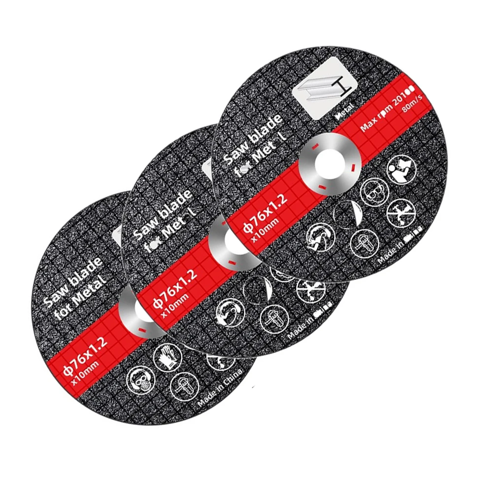 3PCS 76mm Metal Cutting Disc Circular Resin Saw Blade Grinding Wheel For Steel Stone Cutting Angle Grinder Tools
3PCS 76mm Metal Cutting Disc Circular Resin Saw Blade Grinding Wheel For Steel Stone Cutting Angle Grinder Tools