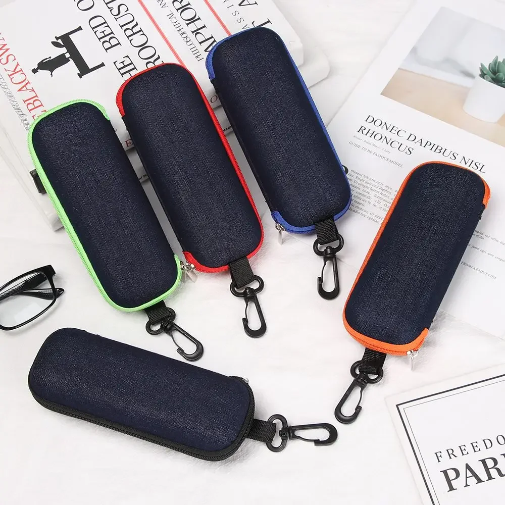 Portable Denim Fabric Hard Glasses Box Zipper Eyeglasses Case Eyewear Protector Fashion Spectacle Case
Portable Denim Fabric Hard Glasses Box Zipper Eyeglasses Case Eyewear Protector Fashion Spectacle Case