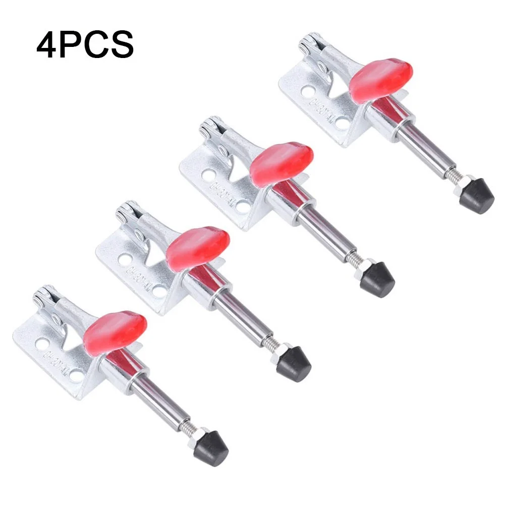 4pcs Toggle Clamps Quick Release Push-pull Clamp Set GH-301AM 45Kg Hand Clip Tool 5/8in Plunger Clamp PVC Plastic Cover Handle
4pcs Toggle Clamps Quick Release Push-pull Clamp Set GH-301AM 45Kg Hand Clip Tool 5/8in Plunger Clamp PVC Plastic Cover Handle