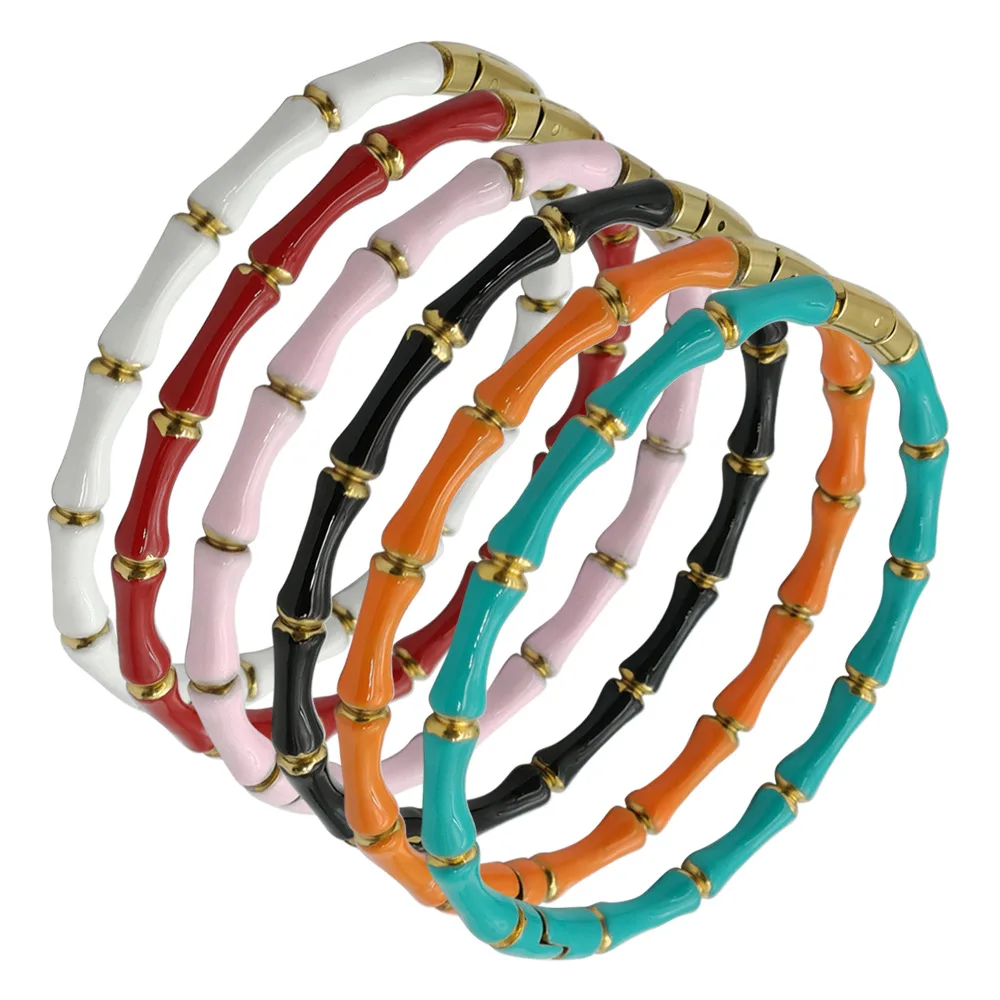 Trendy Multi Color Bamboo Knot Men Bracelets For Women Men Gift Luxury Brands 316l Stainless Steel Bulk Jewelry Free Shipping
Trendy Multi Color Bamboo Knot Men Bracelets For Women Men Gift Luxury Brands 316l Stainless Steel Bulk Jewelry Free Shipping