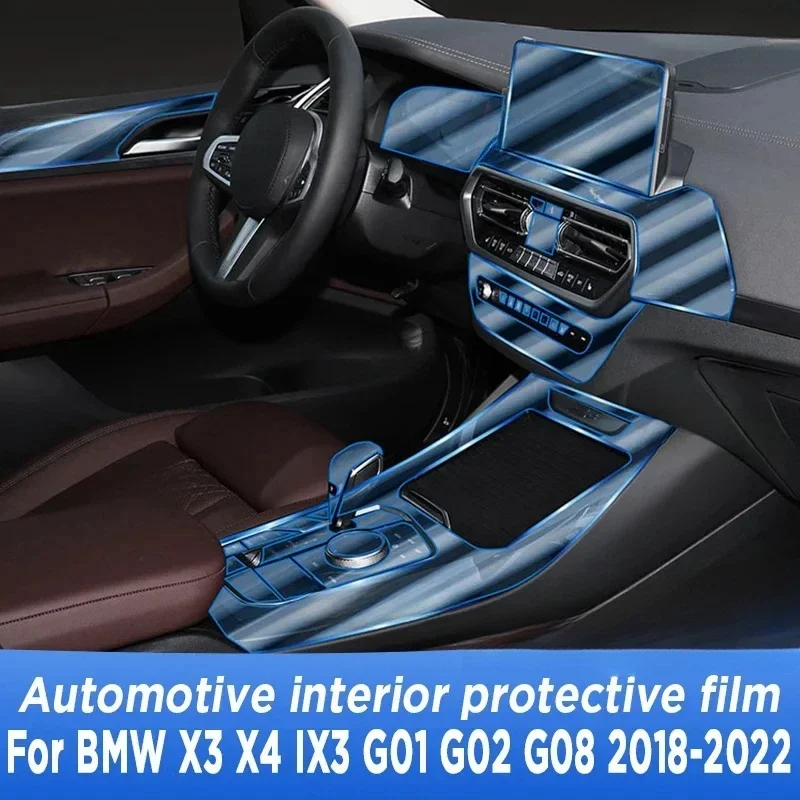 

Anti-scratch Car Door Center Console Media Dashboard Navigation TPU Protector Film For BMW X3 X4 IX3 G01 G02 G08 2018-2022