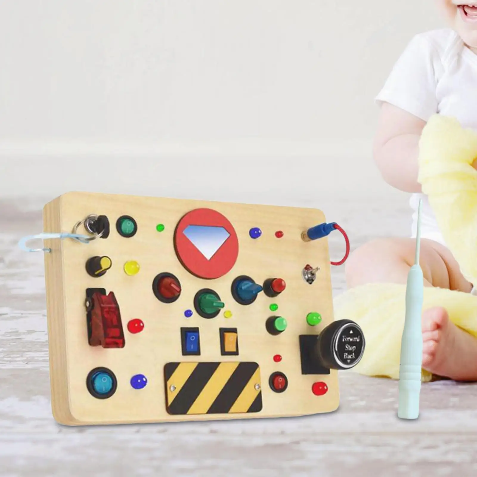 Lights Switch Busy Board Develop Basic Motor Skills Toddlers Learning Cognitive Montessori Materials for Boys Kids Birthday Gift
Lights Switch Busy Board Develop Basic Motor Skills Toddlers Learning Cognitive Montessori Materials for Boys Kids Birthday Gift