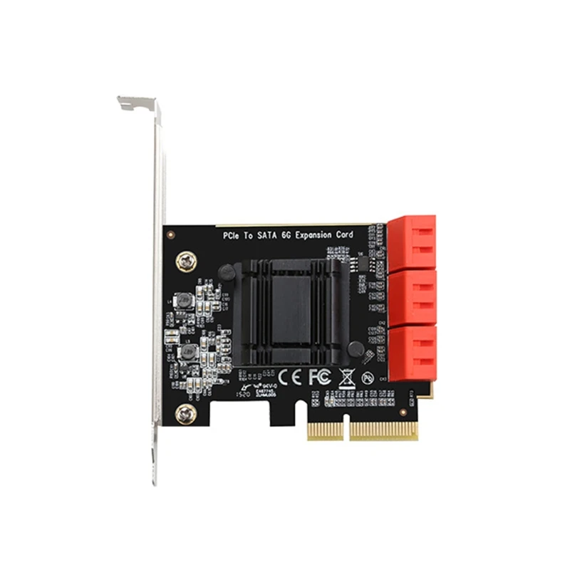 Плата расширения PCIe Sata 3 0 6-портовый контроллер с низкопрофильным кронштейном для