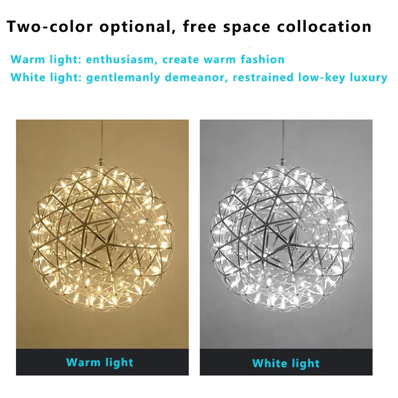 Spark Ball Pendant Lamp Modern Brief Loft Spark Ball LED Chandelier Fixture Firework Ball Stainless Steel Lobby Pendant Lamp
Spark Ball Pendant Lamp Modern Brief Loft Spark Ball LED Chandelier Fixture Firework Ball Stainless Steel Lobby Pendant Lamp