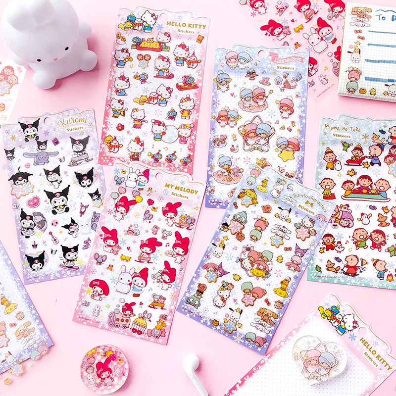 New Sanrio Stickers Winter Snowflake Pvc Stickers Waterproof Fresh Hand Tent Decoration Diy Gooka Cute Bonus Stickers Kawaii
New Sanrio Stickers Winter Snowflake Pvc Stickers Waterproof Fresh Hand Tent Decoration Diy Gooka Cute Bonus Stickers Kawaii