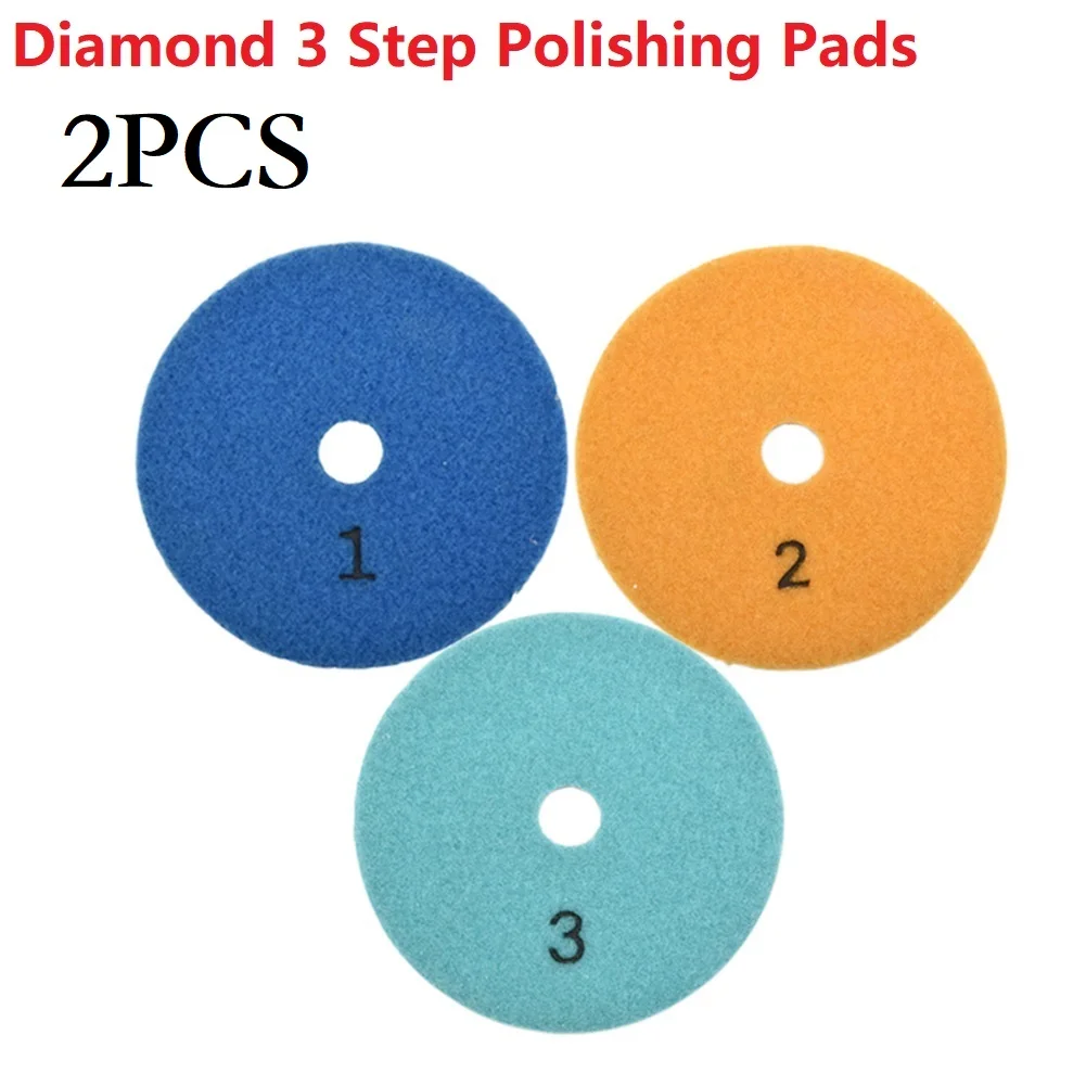 2pcs 4 Inch Diamond Polishing Pads Dry/Wet 3 Step Polishing Pads For Marble Granite Ceramic Tile Concrete Polishing Tool
2pcs 4 Inch Diamond Polishing Pads Dry/Wet 3 Step Polishing Pads For Marble Granite Ceramic Tile Concrete Polishing Tool
