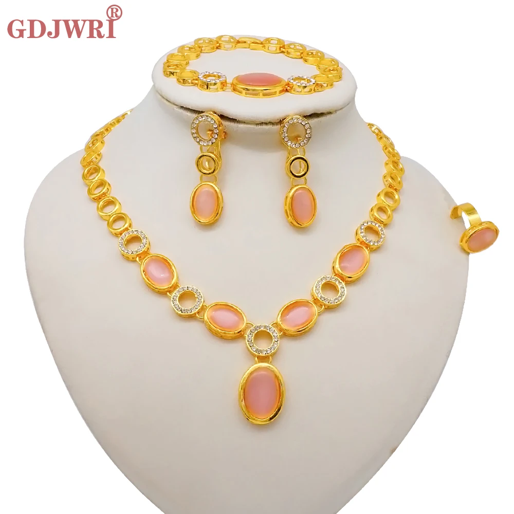 Luxury Gold Color Double Layered Necklace Jewelry Sets For Women African Water Drop Crystal Jewellery Indian Set Gifts 26 Mallzona Sfbb566a6a83d4887ad5be9f3d6222a1fU Luxury Gold Color Double Layered Necklace Jewelry Sets For Women African Water Drop Crystal Jewellery Indian Set Gifts Mallzona