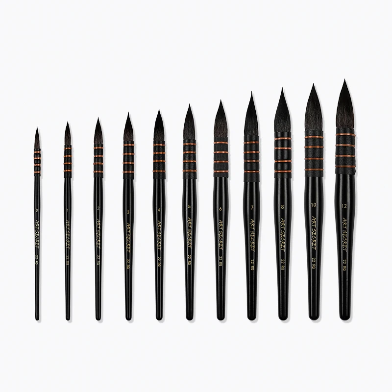 ArtSecret High Quality 22RQ Paint Brushes Squirrel Hair Wooden Handle Artistic Art Pen For Watercolor Drawing
ArtSecret High Quality 22RQ Paint Brushes Squirrel Hair Wooden Handle Artistic Art Pen For Watercolor Drawing