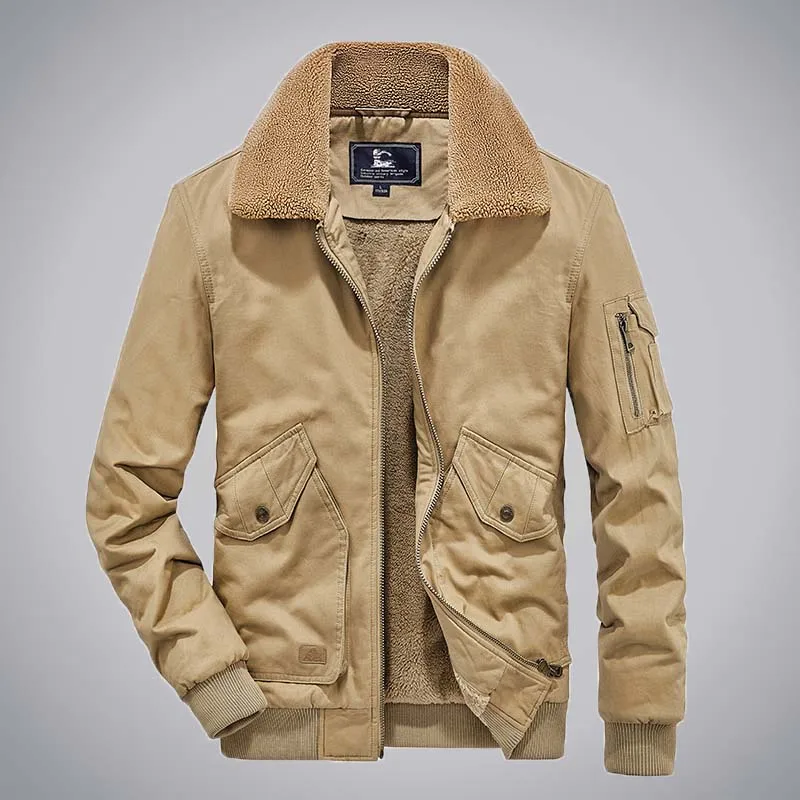 New Velvet Thick Warm Men's Jacket Autumn / Winter Tooling Jacket Warm Cotton Coat Men Casual Outerwear Chamarras Para Hombre
New Velvet Thick Warm Men's Jacket Autumn / Winter Tooling Jacket Warm Cotton Coat Men Casual Outerwear Chamarras Para Hombre
