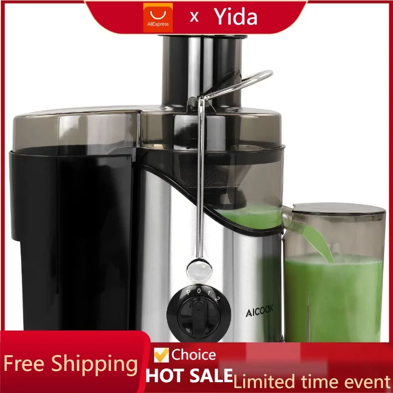 

AICOOK Centrifugal Self Cleaning Juicer and Juice Extractor in Silver