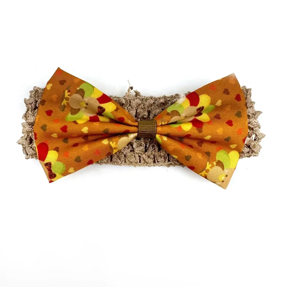 

Product Thanksgiving Dog Bowtie Accessories Bow Grooming Fall Small 30/50pcs Tie Supplies Necktie Middle Pets Large