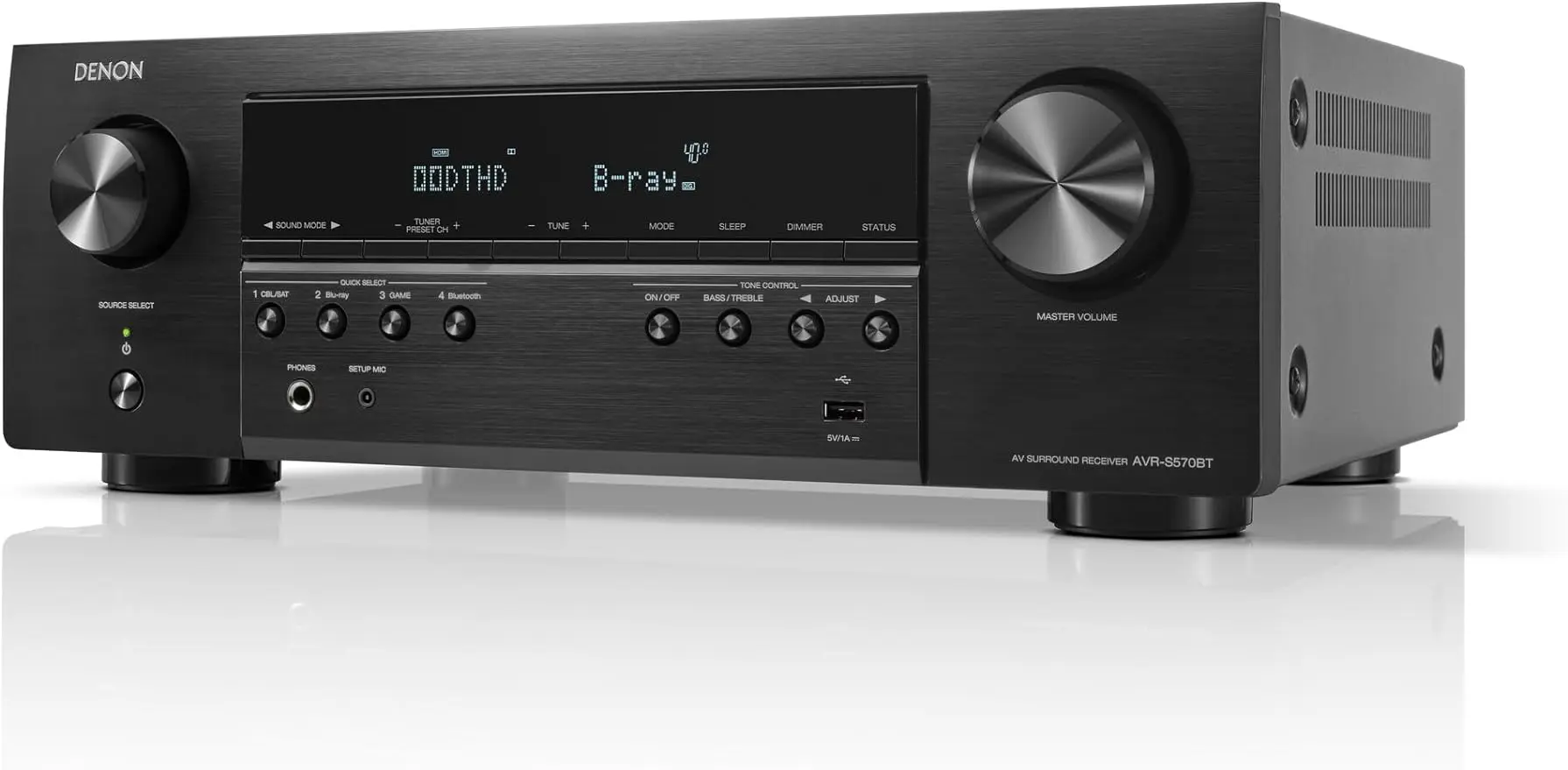 Denon AVR-S570BT 5,2 канальный AV-ресивер-8K Ultra HD аудио и видео, улучшенный игровой опыт, беспроводная потоковая передача через
Denon AVR-S570BT 5,2 канальный AV-ресивер-8K Ultra HD аудио и видео, улучшенный игровой опыт, беспроводная потоковая передача через