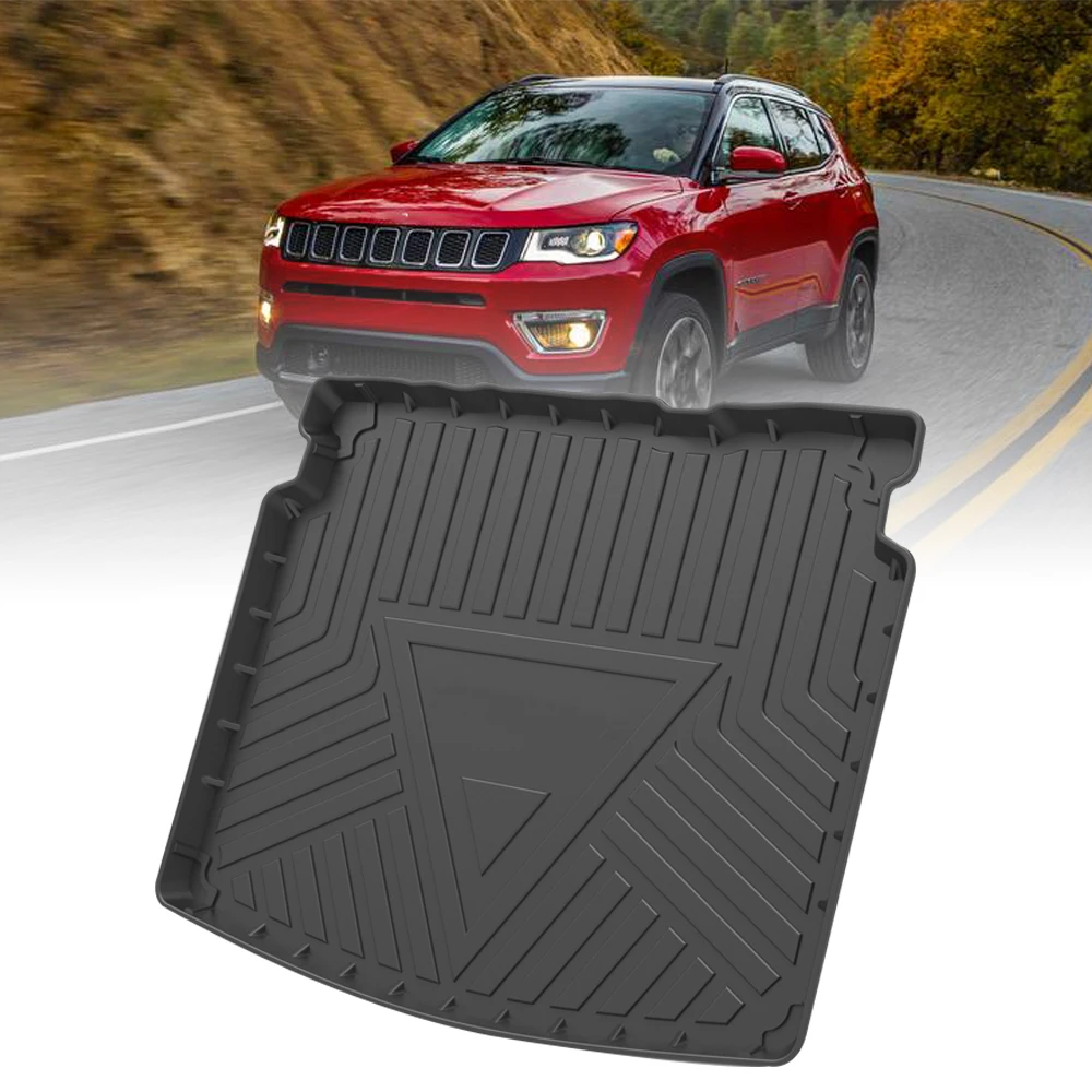 Коврик из ТПЭ для багажника автомобиля, для Jeep Compass 2017 2018 2019 2020 2021, Автомобильный задний ящик для хранения, водонепроницаемый коврик, защитная подкладка, резиновые коврики
Коврик из ТПЭ для багажника автомобиля, для Jeep Compass 2017 2018 2019 2020 2021, Автомобильный задний ящик для хранения, водонепроницаемый коврик, защитная подкладка, резиновые коврики