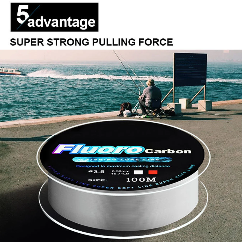 0.8-7.0 100m Fluorocarbon Fishing Lure Line Carbon Fiber Leader Line Fly Fishing Line Super Soft Line durable Fishing Tackles
0.8-7.0 100m Fluorocarbon Fishing Lure Line Carbon Fiber Leader Line Fly Fishing Line Super Soft Line durable Fishing Tackles