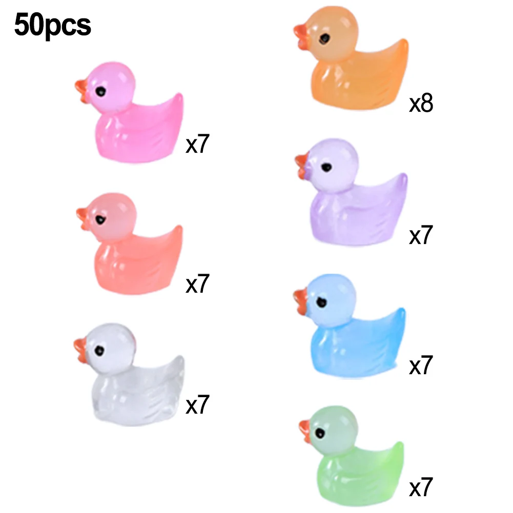 1 Set Fluorescent Duck 50pcs Blue Green Landscape Decor Light Red Miniature Figures Orange Ornament Purple Resin
1 Set Fluorescent Duck 50pcs Blue Green Landscape Decor Light Red Miniature Figures Orange Ornament Purple Resin