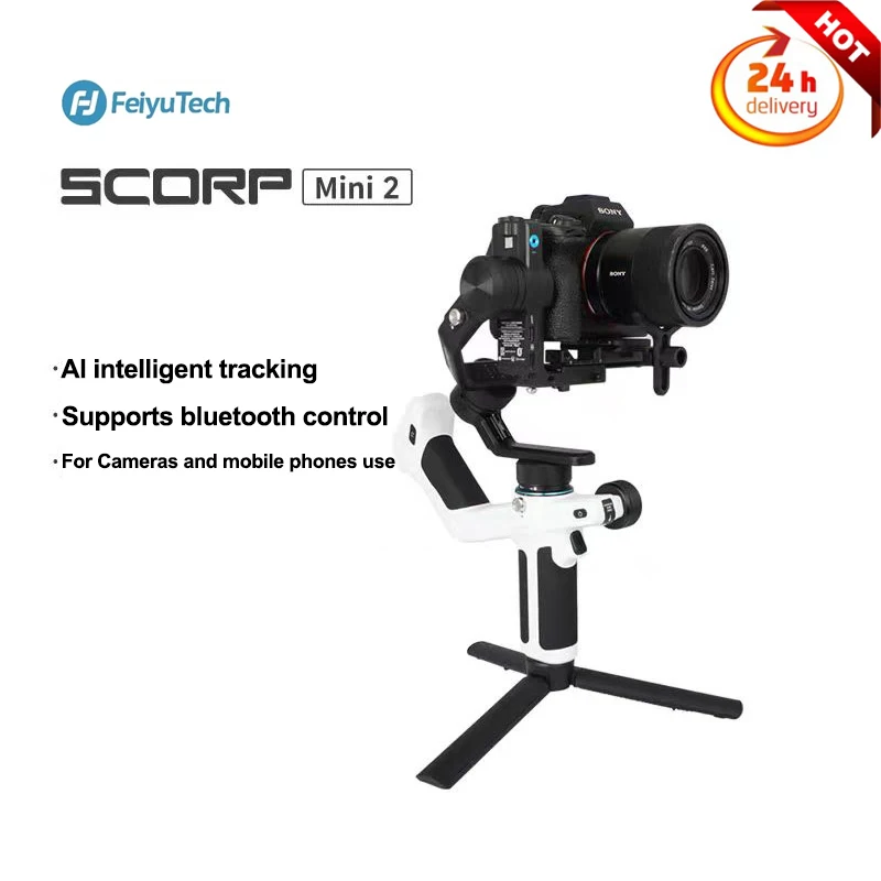 3-осевой Ручной Стабилизатор FeiyuTech SCORP Mini 2 для камеры Sony, GoPro, iPhone 15, AI Tracker
3-осевой Ручной Стабилизатор FeiyuTech SCORP Mini 2 для камеры Sony, GoPro, iPhone 15, AI Tracker