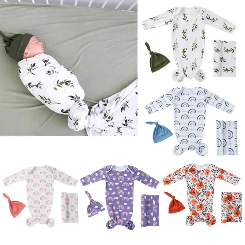 3 Pcs Rainbow Printed Baby Sleeping Bag Soft Elastic Anti-shock Newborn Swaddle Wrap Tail Knot Hat Set Baby Boys Girls Sleepsack
3 Pcs Rainbow Printed Baby Sleeping Bag Soft Elastic Anti-shock Newborn Swaddle Wrap Tail Knot Hat Set Baby Boys Girls Sleepsack