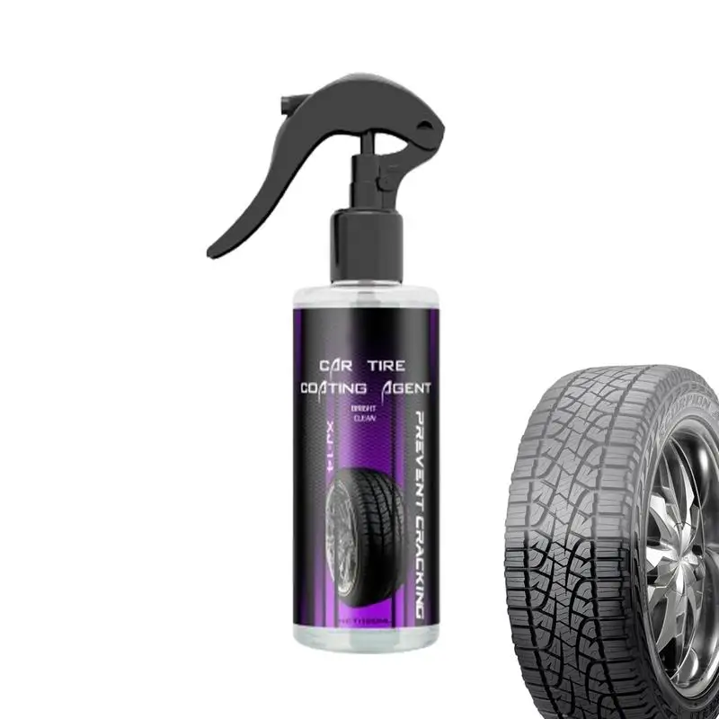 

High Gloss Tire Shine 120ml Car Tire Shine Long-Lasting Wheel And Tire Cleaner User-Friendly Tire Dressing Tire Cleaner Spray