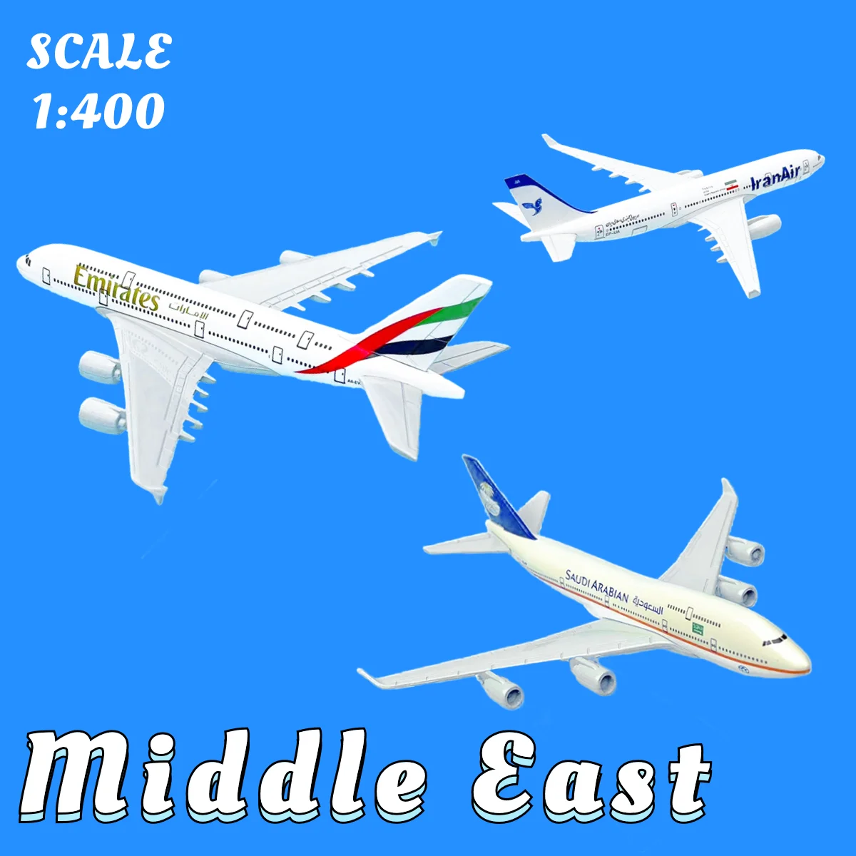 1:400 Middle East A380 B747 Replica Metal Aircraft Model Scale Aviation Collectible Diecast Miniature Ornament Souvenir Toys
1:400 Middle East A380 B747 Replica Metal Aircraft Model Scale Aviation Collectible Diecast Miniature Ornament Souvenir Toys