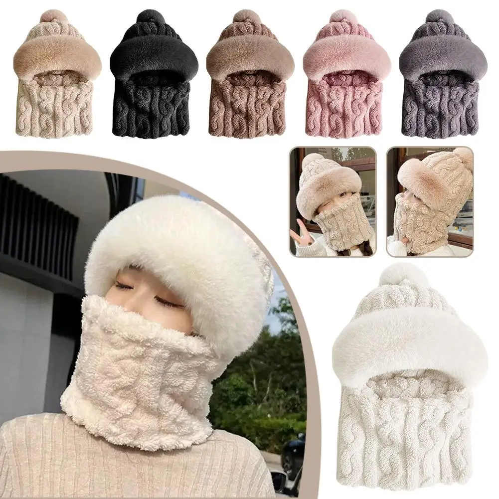 3-in-1 Winter Hat Scarf Mask with Pompom 2 Sfbc22c8fef2f4fbaa46e05ae16f252ec0