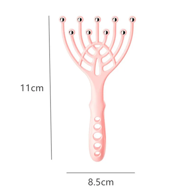Head Massager Scalp Neck Comb Roller Five Finger 9 Claws Steel Ball Hand Held Relax Spa Hair Care For Hair Growth Stress Relief
Head Massager Scalp Neck Comb Roller Five Finger 9 Claws Steel Ball Hand Held Relax Spa Hair Care For Hair Growth Stress Relief