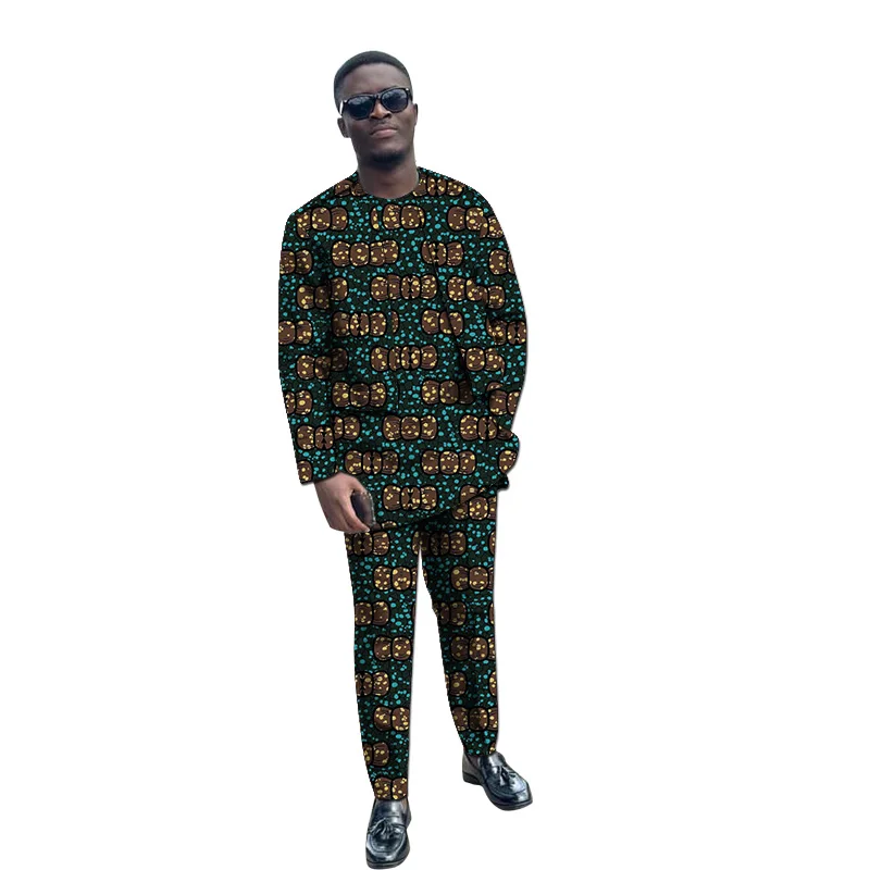 African Print Men's Shirts+Trousers Custom Made Fake Two Tops Pant Sets Male Party Clothes
African Print Men's Shirts+Trousers Custom Made Fake Two Tops Pant Sets Male Party Clothes