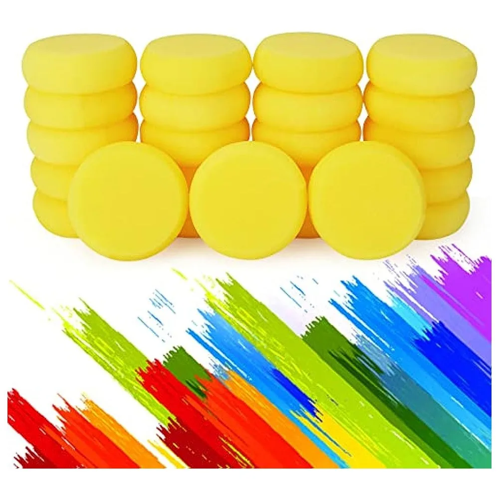 

Painting Sponges Round Watercolor Synthetic Sponge Artist Sponge For Face Painting, Painting, Crafts, Pottery, Clay, Ceramics
