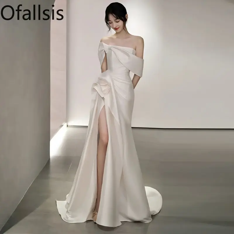 Женское вечернее платье с открытыми плечами Ofallsis, Эксклюзивное платье с открытыми плечами для осмотра и дня рождения, для взрослых, 2023
Женское вечернее платье с открытыми плечами Ofallsis, Эксклюзивное платье с открытыми плечами для осмотра и дня рождения, для взрослых, 2023