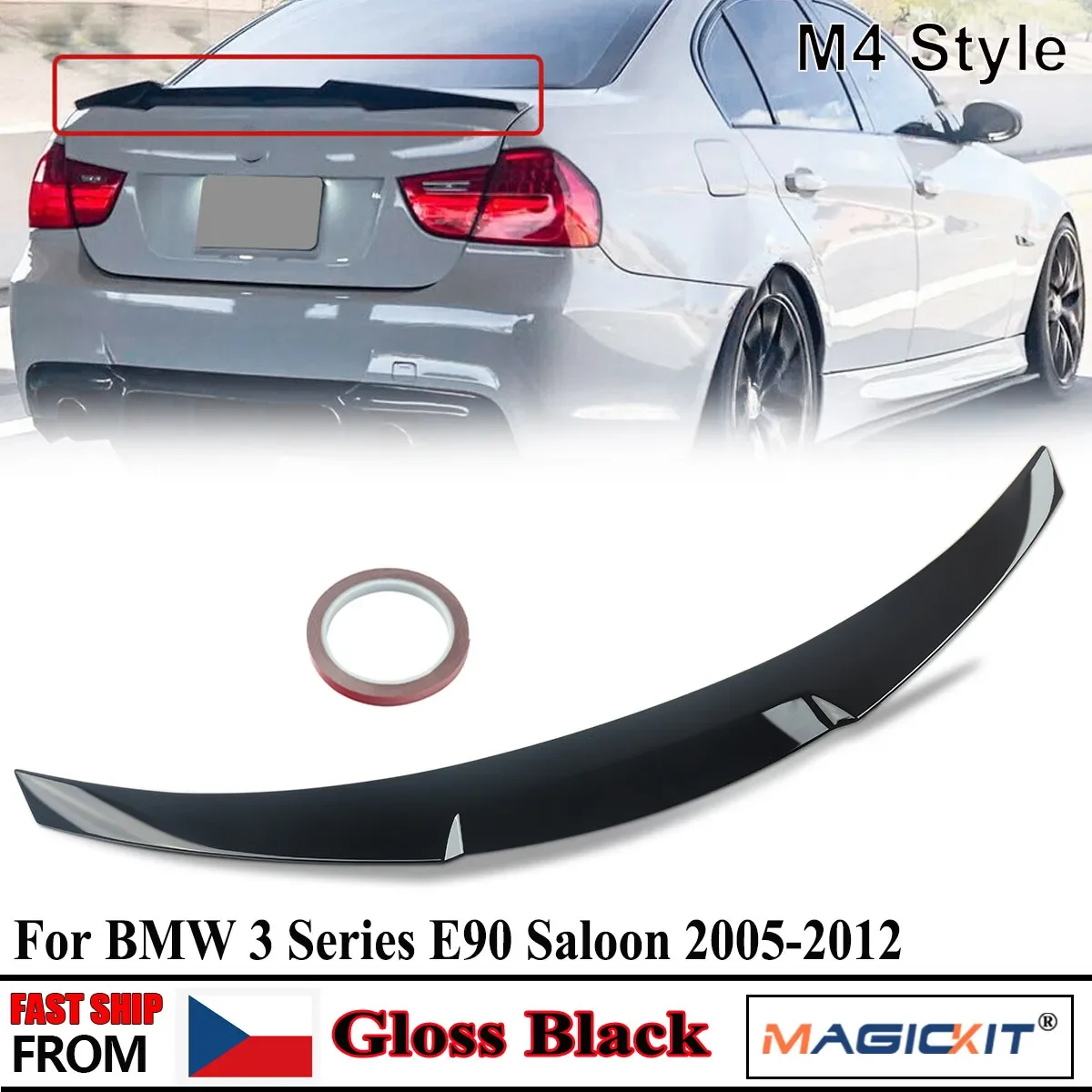 MagicKit FOR BMW 3 SERIES E90 SALOON 05-12 M4 STYLE REAR TRUNK BOOT SPOILER GLOSSY BLACK
MagicKit FOR BMW 3 SERIES E90 SALOON 05-12 M4 STYLE REAR TRUNK BOOT SPOILER GLOSSY BLACK
