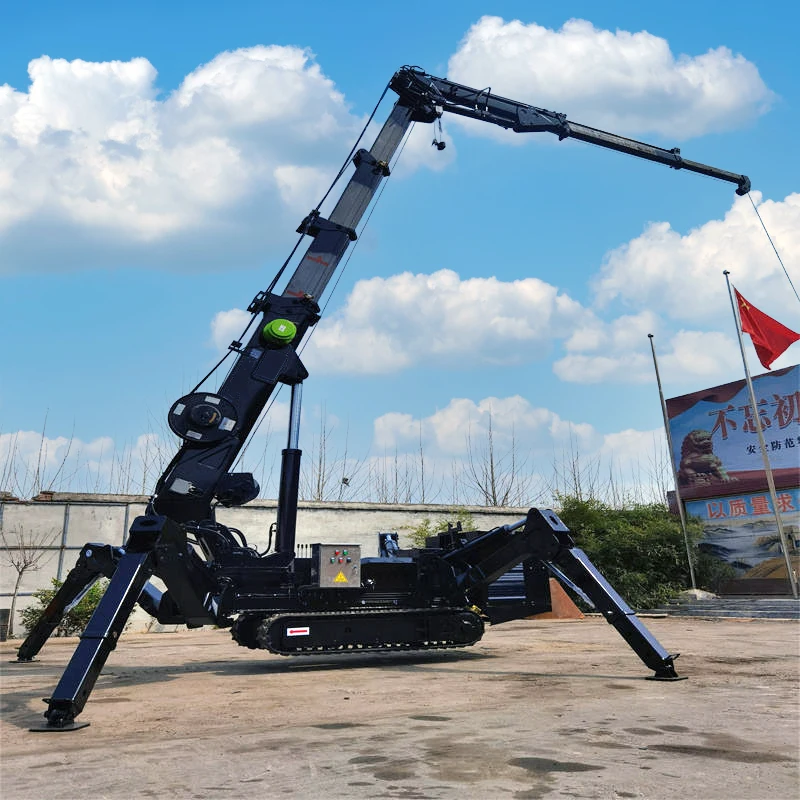 Mini Spider Crane For Sale 3T 5T 8T 12T Electric Gasoline Diesel Spider Crane With Remote Control Factory Customization For Sale
Mini Spider Crane For Sale 3T 5T 8T 12T Electric Gasoline Diesel Spider Crane With Remote Control Factory Customization For Sale