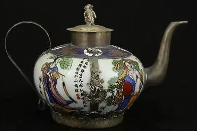 Китайский Старый Фарфор, искусственная обезьяна, чайный горшок, украшение для сада, тибетское серебряное Латунное украшение, домашний подарок
Китайский Старый Фарфор, искусственная обезьяна, чайный горшок, украшение для сада, тибетское серебряное Латунное украшение, домашний подарок