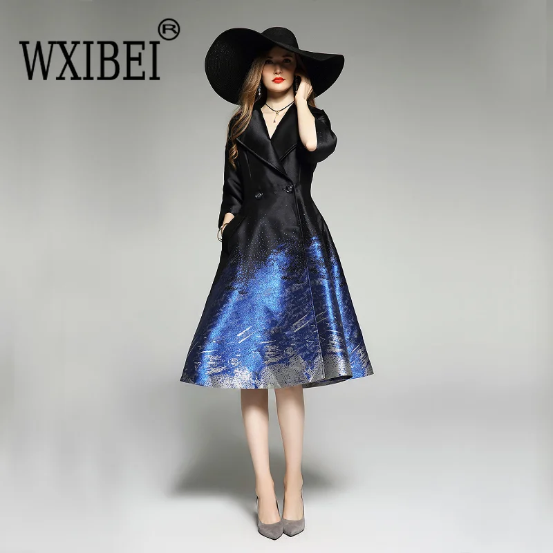 WXIBEI Spring Jacquard Evening Dress Notched Collar Double Breasted A-line High Waist Dress Women Party Clothing Elegant FC623
WXIBEI Spring Jacquard Evening Dress Notched Collar Double Breasted A-line High Waist Dress Women Party Clothing Elegant FC623