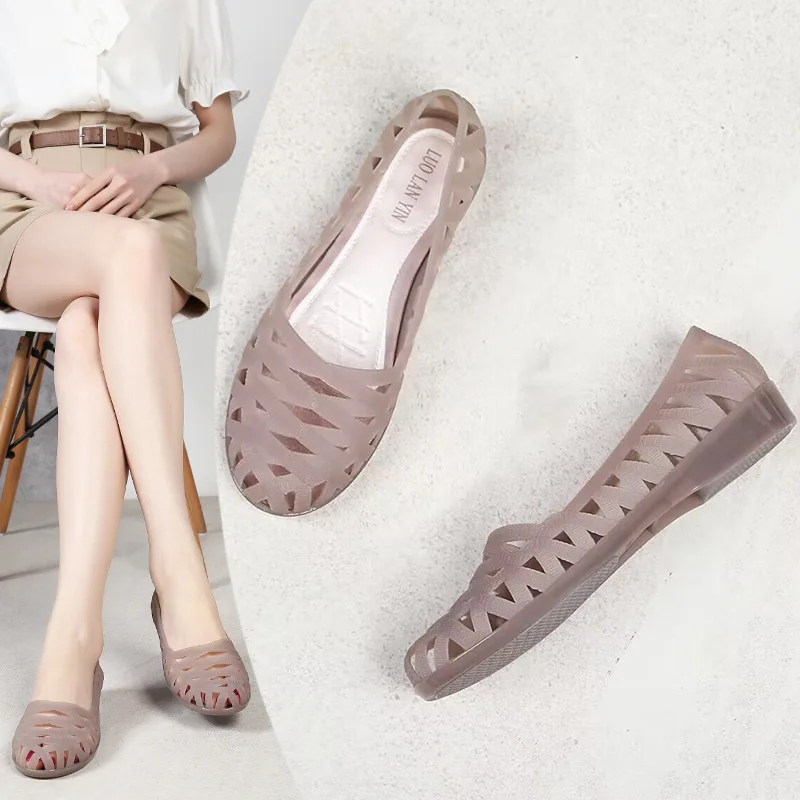 Women's Sandals Summer New Hollow Out Flat Bottom Female Casual Beach Shoes Ladies Plastic Jelly Sandals Free Shipping
Women's Sandals Summer New Hollow Out Flat Bottom Female Casual Beach Shoes Ladies Plastic Jelly Sandals Free Shipping