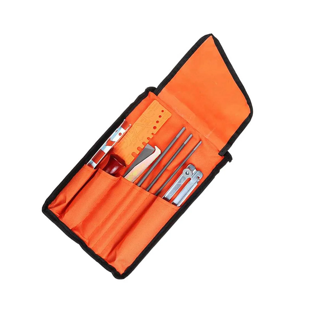 

Universal Chainsaw Field Sharpening Kit, Chainsaw Chain Sharpener Round Files, Flat File, Handle, Filing Guide