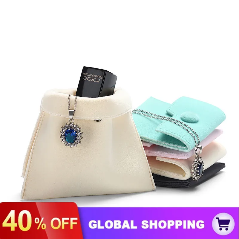 New Jewelry Bag Snap Button Portable Flannel Storage Bag Gift Packaging Bag Kit Bag Jewelry Boxes and Packaging
New Jewelry Bag Snap Button Portable Flannel Storage Bag Gift Packaging Bag Kit Bag Jewelry Boxes and Packaging