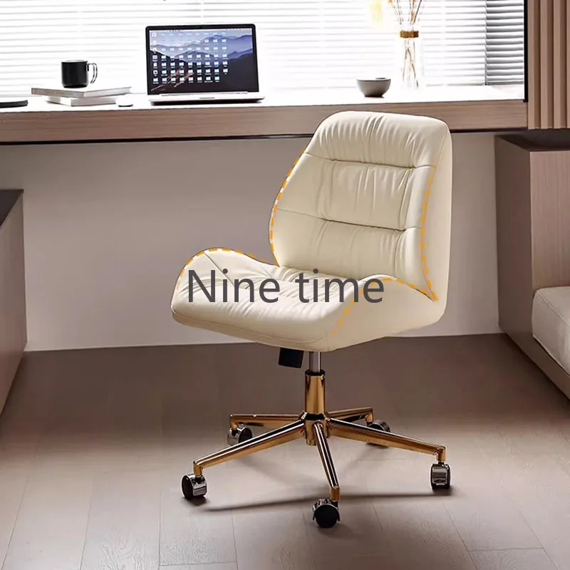 

Nordic Design Office Chairs White Girl Vanity Kawaii Dining Computer Chair Salon Queening Sillas De Espera Library Furniture