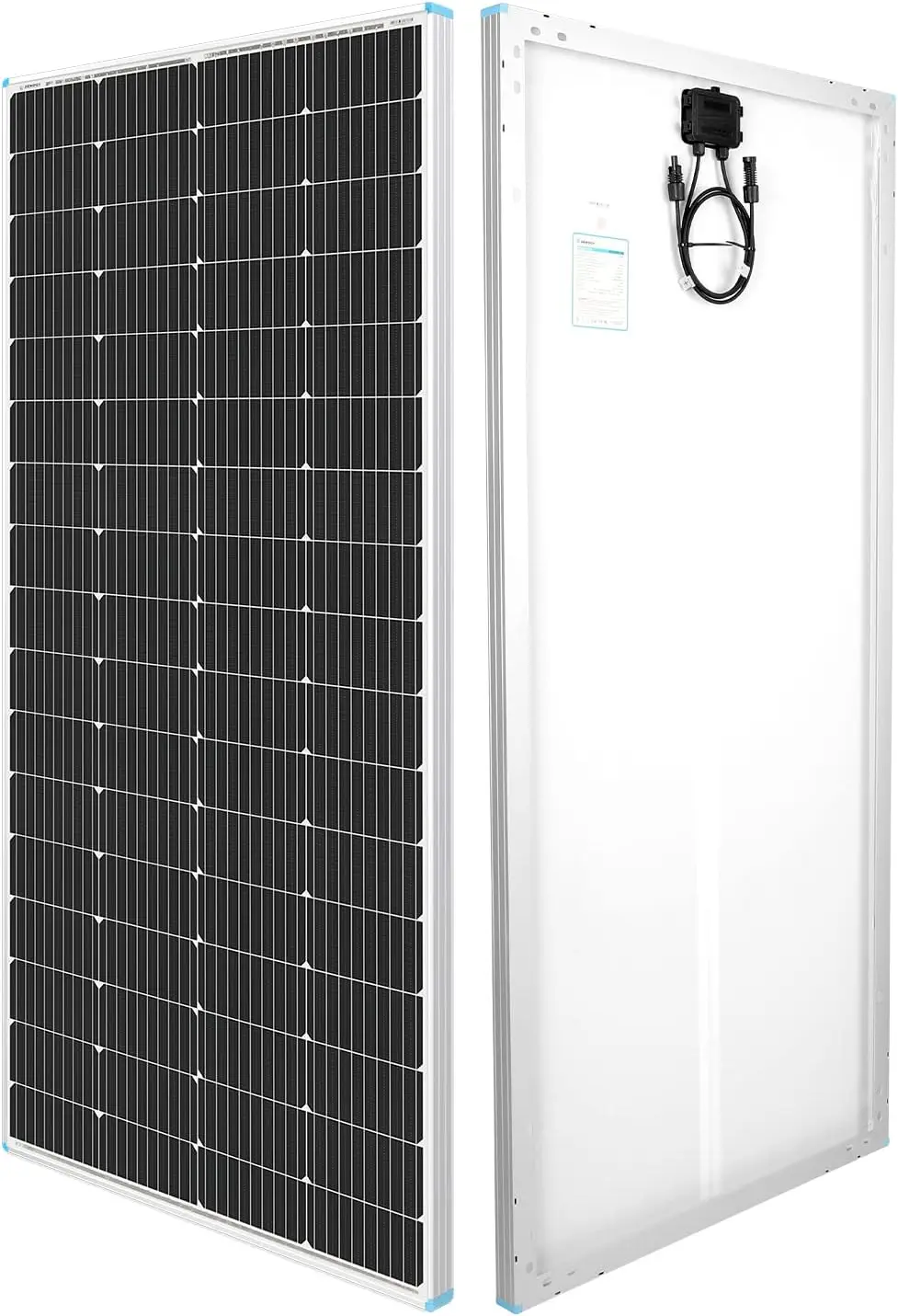 

Renogy Solar Panel 200 Watt 12 Volt, High-Efficiency Monocrystalline PV Module Power Charger for RV Marine Rooftop Farm Battery