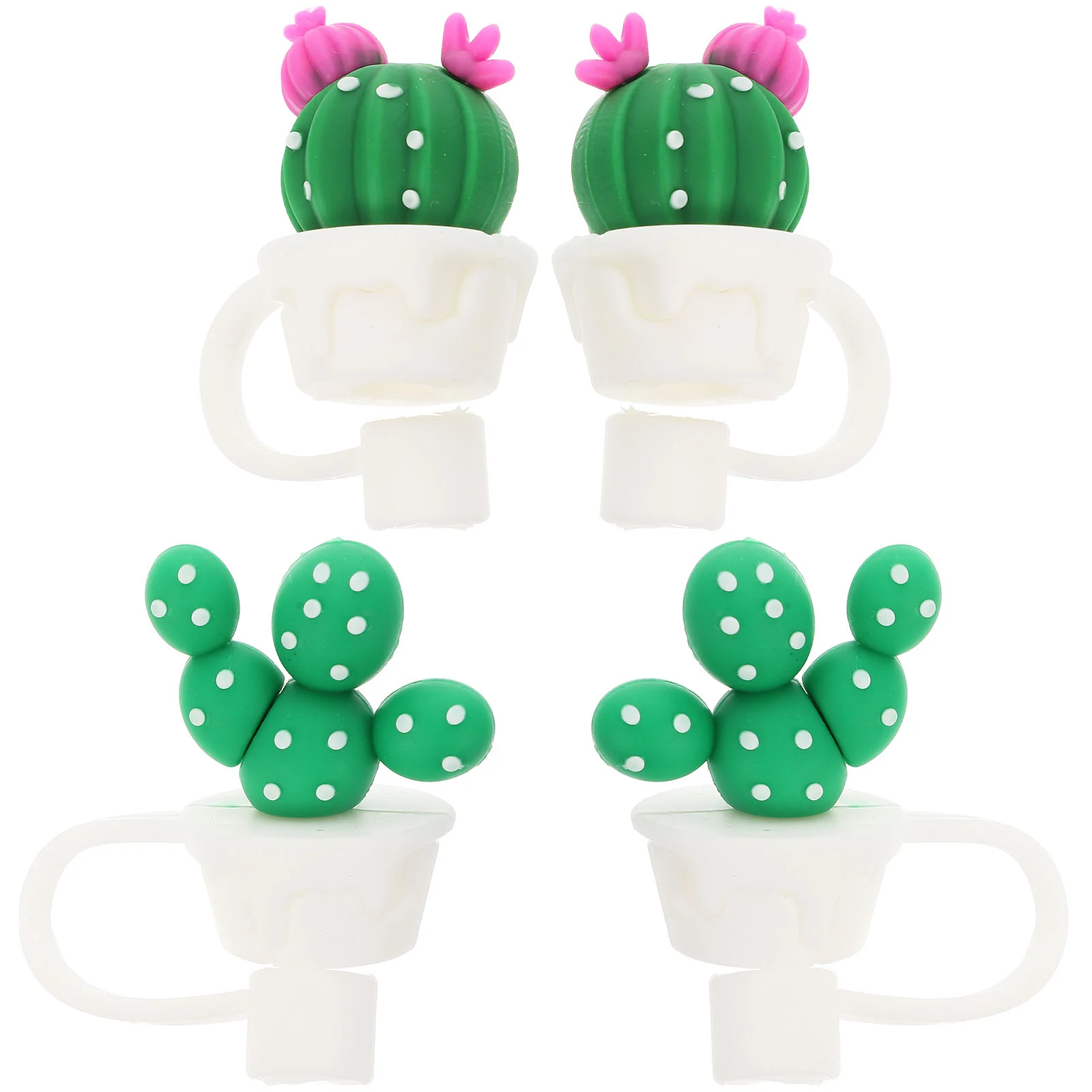 4 Pcs Cactus Straw Plugs Straws Caps for Supplies Cute Pvc Reusable Covers Drinking
4 Pcs Cactus Straw Plugs Straws Caps for Supplies Cute Pvc Reusable Covers Drinking