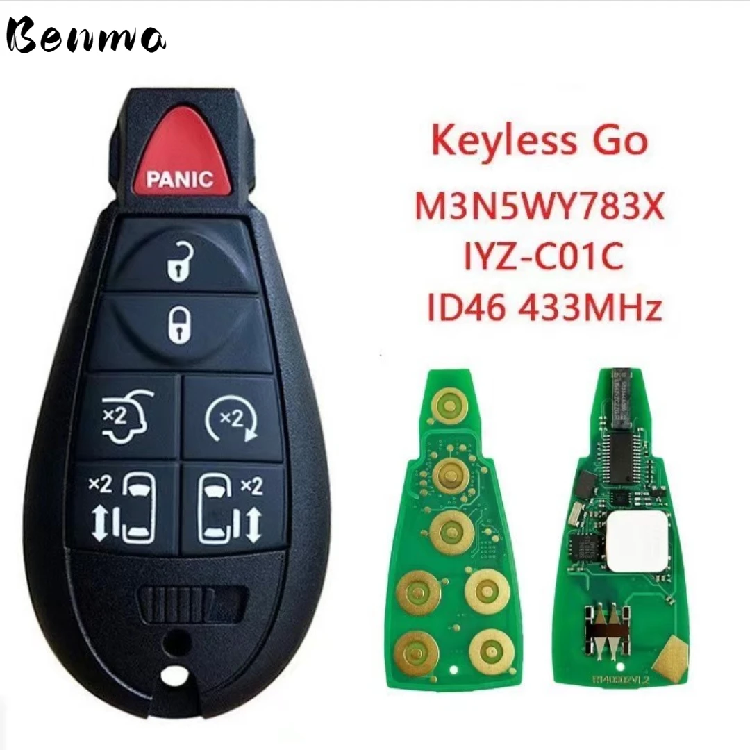 Контроллер для Chrysler Dodge caravana, 7 кнопок управления для Chrysler Dodge caravana, чип 2011-2019 PN 5026591AK FCC ID IYZ-C01C 46.
Контроллер для Chrysler Dodge caravana, 7 кнопок управления для Chrysler Dodge caravana, чип 2011-2019 PN 5026591AK FCC ID IYZ-C01C 46.
