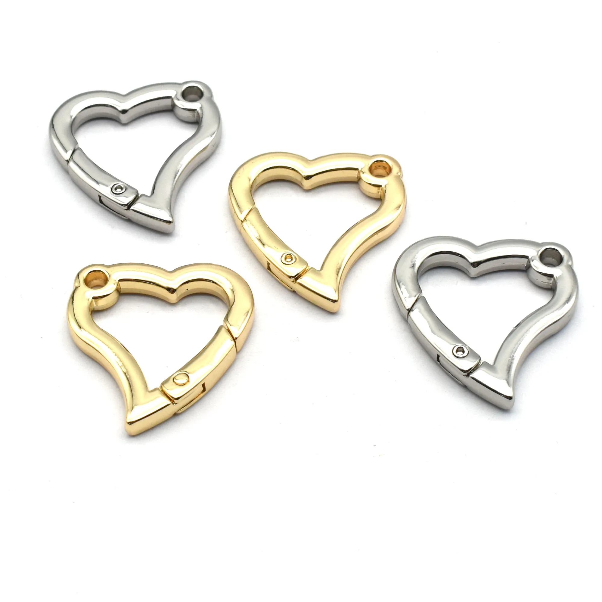 Heart Spring Ring Key Metal Clasp Hook Push Gate Snap Purse Hardware Opening Buckle for Craft Supplies Handbag 6Pcs 
Heart Spring Ring Key Metal Clasp Hook Push Gate Snap Purse Hardware Opening Buckle for Craft Supplies Handbag 6Pcs